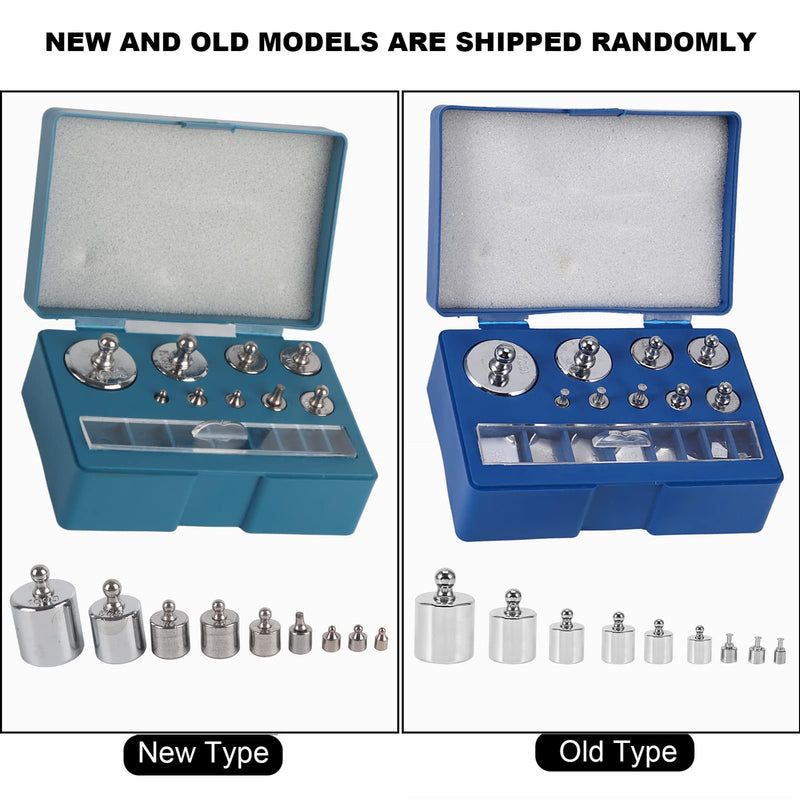 Stainless steel calibration weight set, 17 pieces calibration weights 10 mg - 100 g precision calibration deviation +/- 0.003 g for digital jewelry scales laboratory study weights
