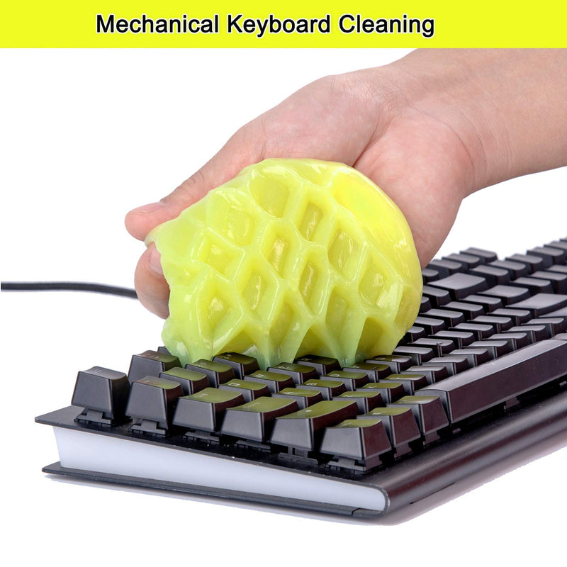 2Pack Keyboard Cleaning Gel Set Universal Dust Cleaner for PC Keyboard Cleaning Car Detailing Slime Laptop Dusting Home and Office Electronics Cleaning Kit Computer Cleaning Slime