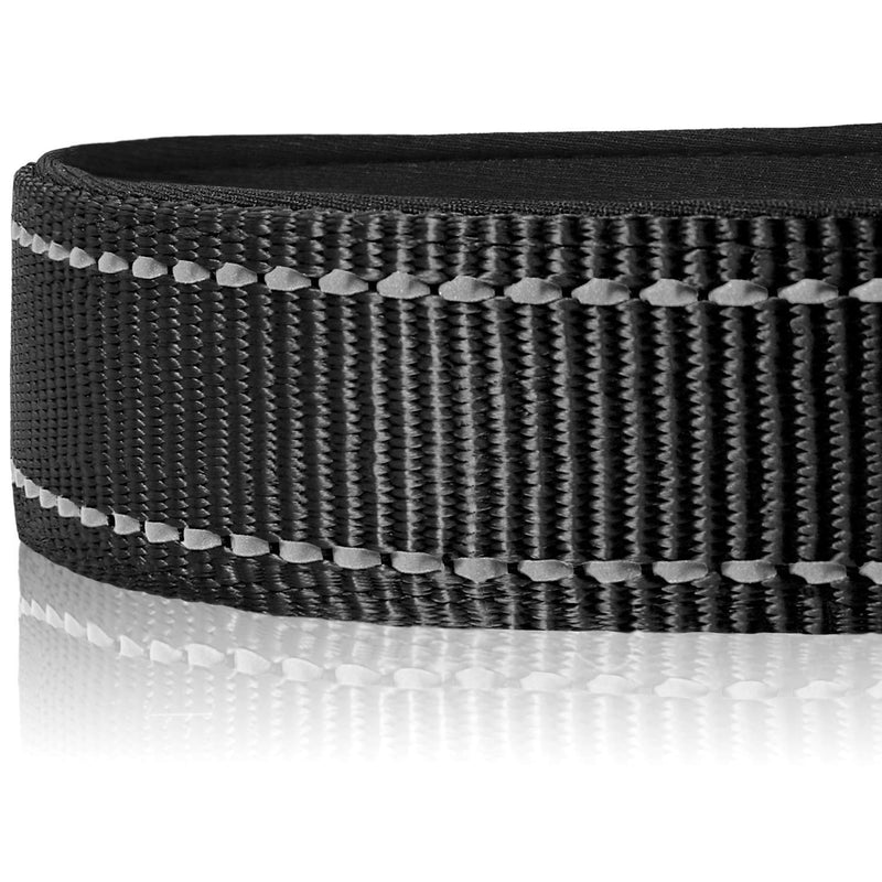 Joytale Reflective Dog Collar,12 Colors,Soft Neoprene Padded Breathable Nylon Pet Collar Adjustable for Small Medium Large Dogs,4 Sizes XS- 5/8"x(8-12") Black