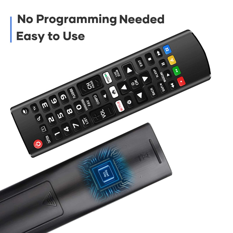 Universal Remote for LG TV Remote Control (All Models) Compatible with All LG Smart TV LCD LED 3D AKB75375604 AKB75095307 AKB75675304 AKB74915305, Remote Control for LG TV Remote Wr Holder & Battery