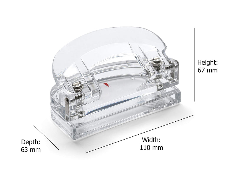 OSCO Clear Acrylic Two Hole Punch