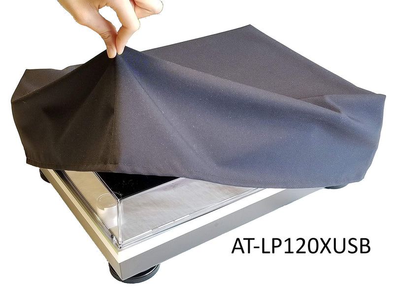 Dust Cover for AT-LP120XUSB Audio-Technica-Compatible Turntable (Not Compatible for AT-LP120) - Light, Dust, Scratch Protection - Non-Toxic, Odor-Free Nylon Fabric - Black