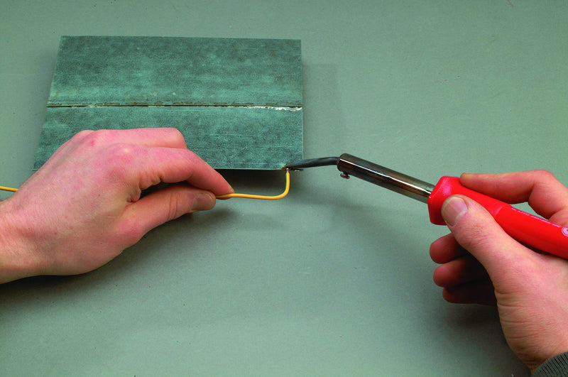 ROTHENBERGER Industrial soldering iron, 100 W, incl. device support + CU tip angled/flat, 035959