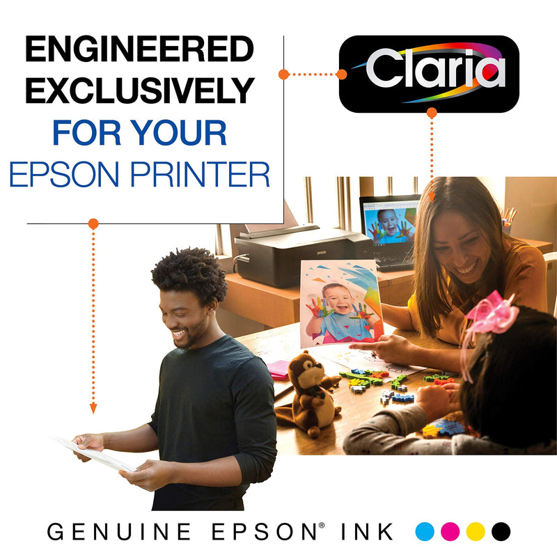 EPSON T212 Claria Ink Standard Capacity Black Cartridge (T212120-S) for select Epson Expression and WorkForce Printers