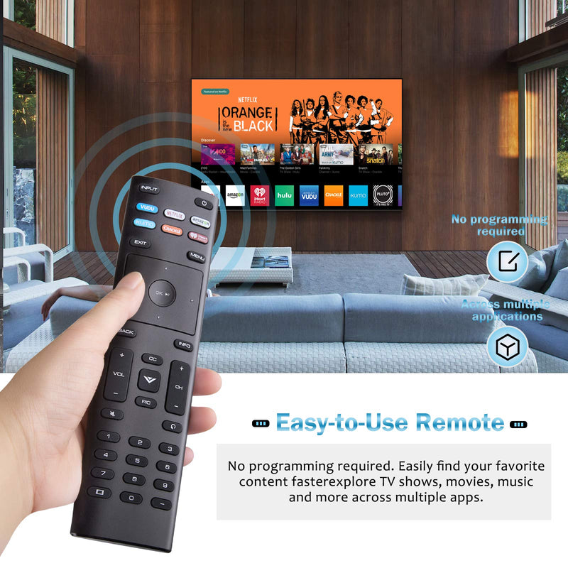 YOSUN XRT136 Universal Remote for Vizio Smart TV Remote,Replacement for Vizio All TV Remote