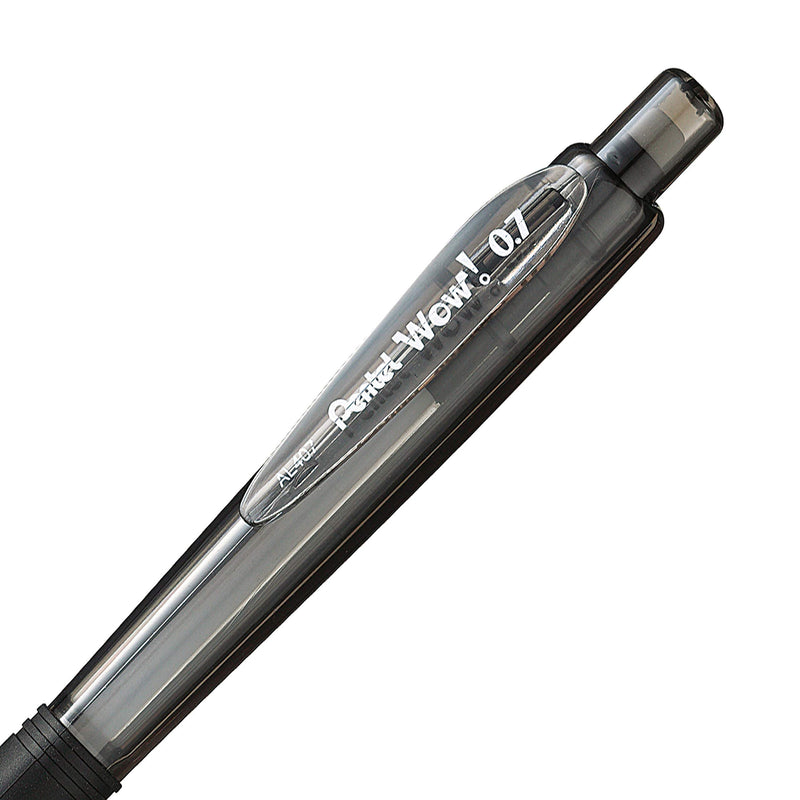 Pentel 0.7mm Wow Mechanical Pencil with Black Barrel, Box of 12 (AL407A)