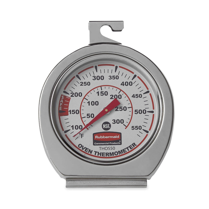 Stainless Steel Instant Read Oven/Grill/Smoker Monitoring Thermometer Metallic