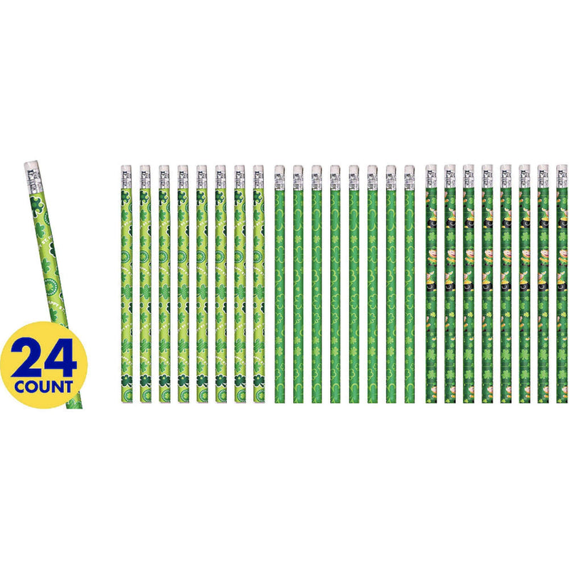 Amscan 394945 St Patrick's Day Party Pencil, 9 3/4" x 5 3/4", Green 1