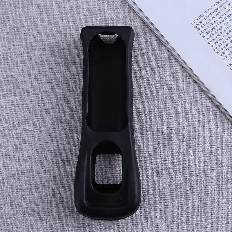 1 x Silicone Soft Cover for Wii Game Controller Soft Silicone Cover Case Protective Sleeve for Wii Remote Controller Protection (Black) Black