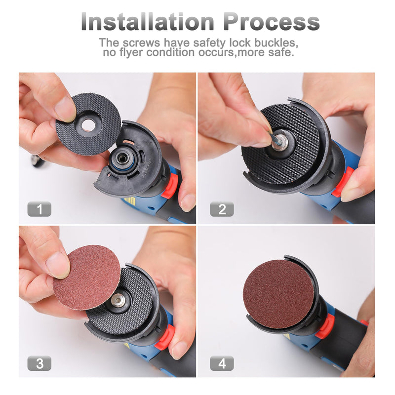 HERZO cutting disc 50mm, cutting grinding polishing multi material, 10mm bore, accessory set for mini angle grinder (39 pack)...