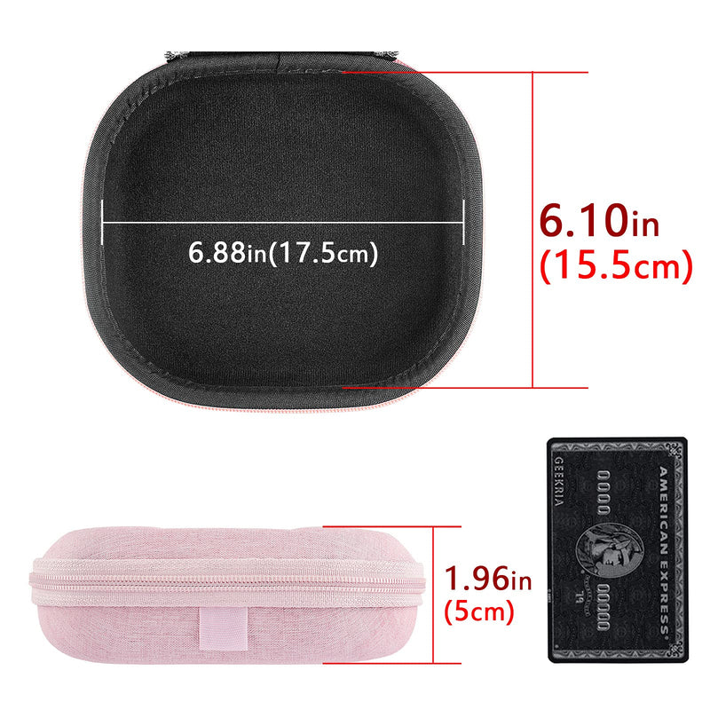 Geekria UltraShell Headphones Case Compatible with Sony MDR ZX300, ZX310, XB200, ZX100, ZX110, ZX102DPV, MDR-ZX110-P Case, Replacement Hard Shell Travel Carrying Bag with Cable Storage (Pink)