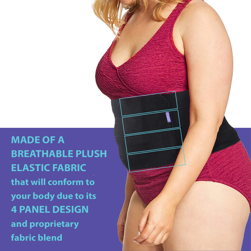 Everyday Medical Plus Size Post Surgery Abdominal Binder I Bariatric Stomach Wrap I Hernia Support for Women and Men I Obesity Girdle Great for Liposuction, Postpartum, C-Section (2XL (38-62 in)) 2X-Large (Pack of 1)