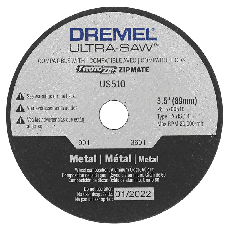 Dremel US700 Ultra-Saw 6-Piece Cutting Wheel Kit, White