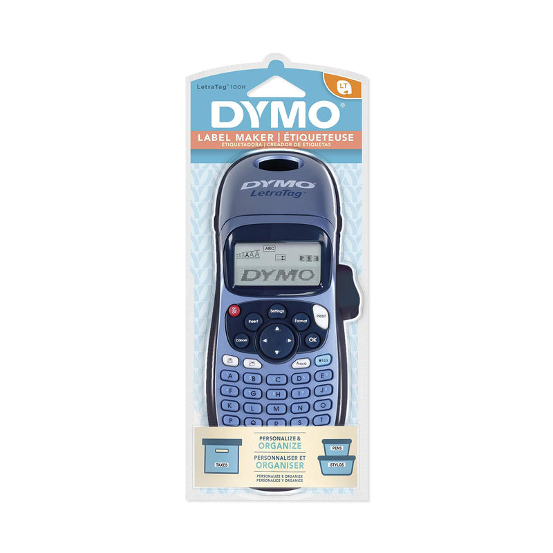 DYMO Label Maker, LetraTag 100H Handheld Label Maker, Easy-to-Use, 13 Character LCD Screen, Great for Home & Office Organization 1749027