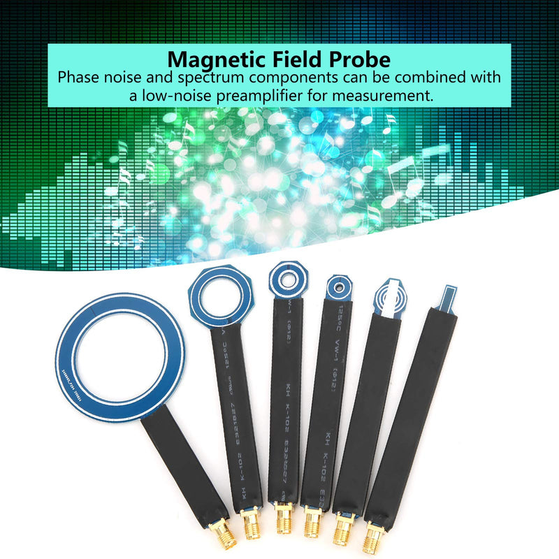 SALUTUYA Set of 6 Near Field Magnetic Field Probes EMC EMI EMI Near Field Probes Connect to Spectrum Analyzer Electronic Components Accessories Radiation Test Antenna