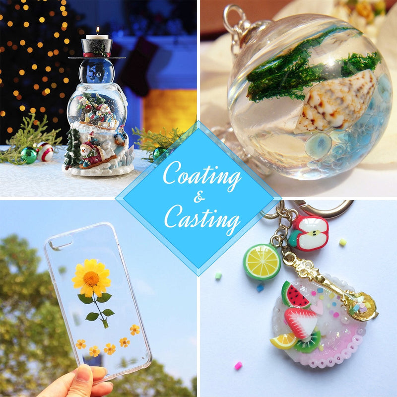 UV Resin - 200g Crystal Clear Ultraviolet Curing Epoxy Resin for DIY Jewelry Making, Craft Decoration - Hard Transparent Glue Solar Cure Sunlight Activated Resin for Casting & Coating 200 grams ($0.11 / g)