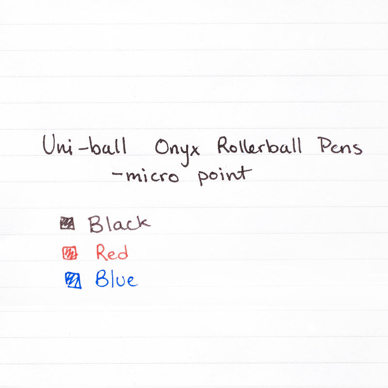 uni-ball ONYX Rollerball Pen, Micro Point (0.5mm), Black, 12 Count