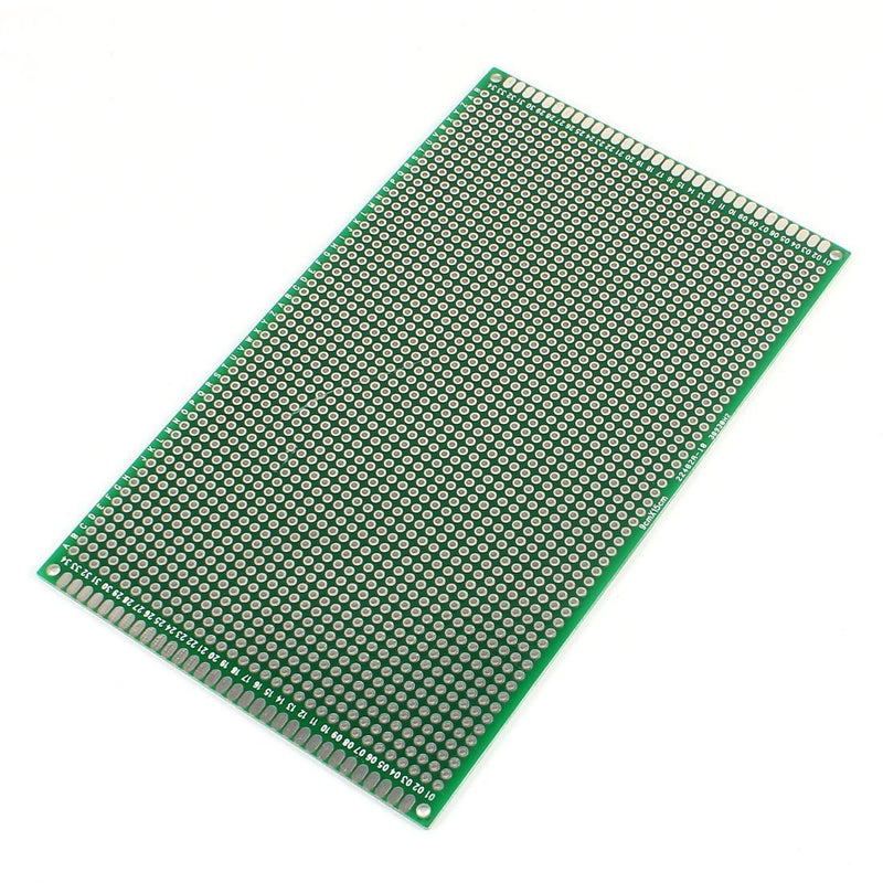 DollaTek 2PCS (9 x 15cm) Circuit Board Board Universal Double-Sided Prototyping Breadboard Cladding Circuit Board for DIY Soldering