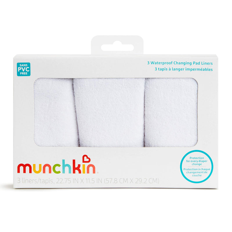 Munchkin Waterproof Changing Pad Liners, 3 Count