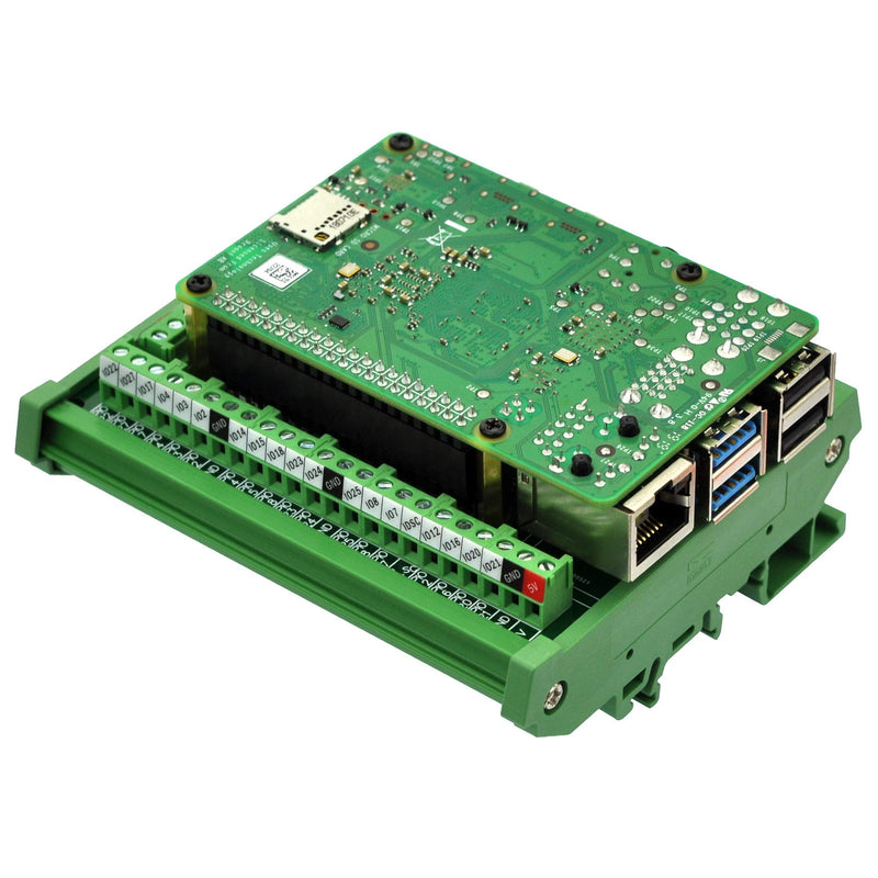 Electronics-Salon DIN Rail Mount Screw Terminal Block Adapter Module, for Raspberry Pi A+ 3A+ B+ 2B, 3B 3B+ 4B Zero Zero-W
