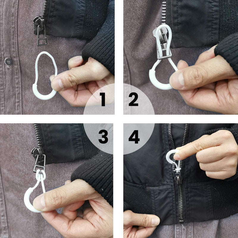 DailyTreasures Button Hook and Zipper Pull, Button Hook Dressing Aid with 8Pcs Zipper Pulls, Button Assist Device with Non-Slip Ribbed Handle for Seniors, Arthritis Sufferers-Shirt, Dress, Collar
