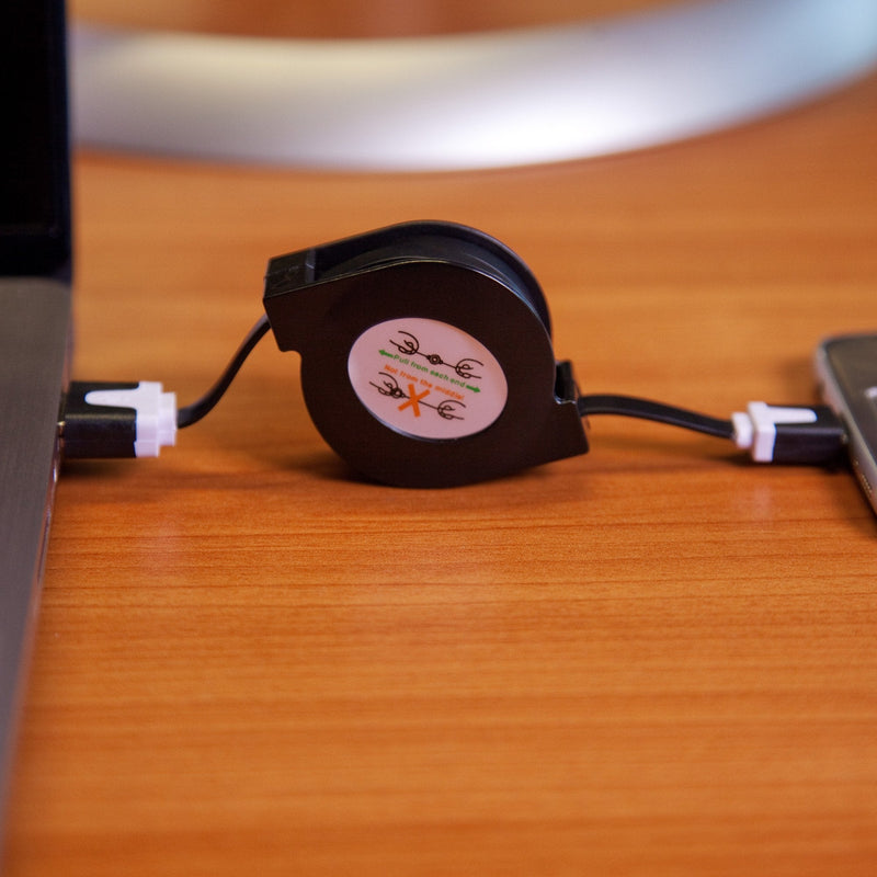 Cable for Remarkable Paper Tablet (Cable by BoxWave) - miniSync, Retractable, Portable Sync Cable for Remarkable Paper Tablet Retractable Cable