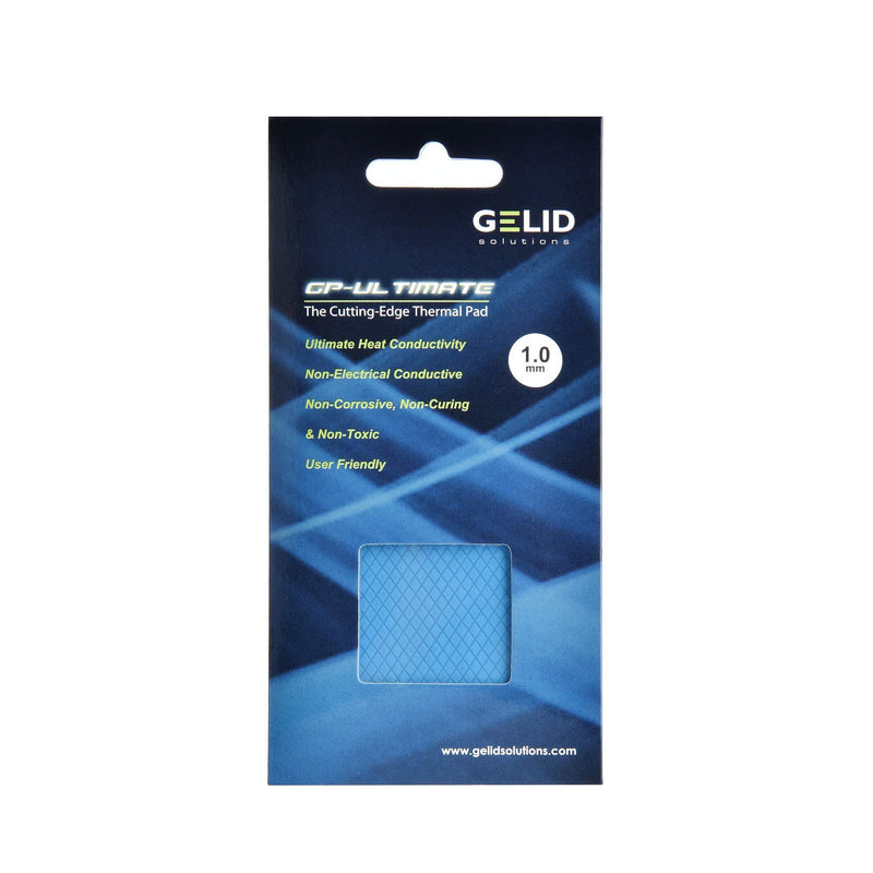 Gelid Solutions GP-Ultimate 15W- Thermal Pad 90x50x1.0mm. Excellent Heat Conduction, Ideal Gap Filler. Easy Installation. 90x50x1.0 Blue