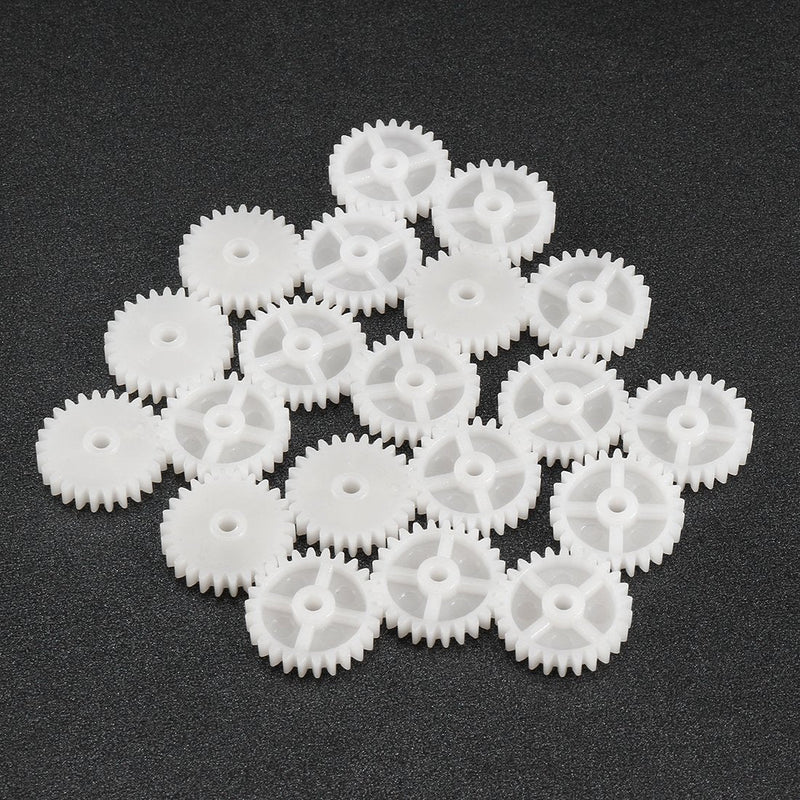 uxcell 20pcs Plastic Gears 26 Teeth Model 262A Reduction Gear Plastic Worm Gears for RC Car Robot Motor