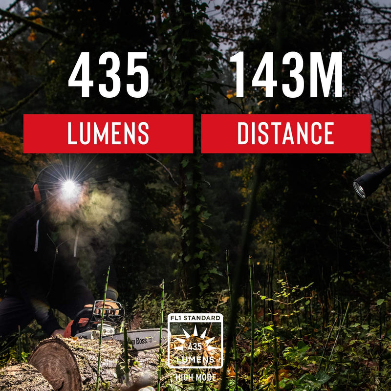 Coast FL75 435 Lumen Dual Color Focusing LED Headlamp, Black
