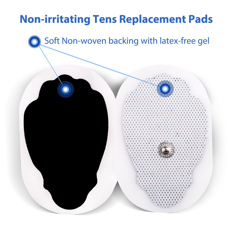 TENS Unit Pads, 22PCS Snap Electrodes，Reusable TENS Replacement Pads for Electrotherapy EMS Machine Muscle Stimulation Massager