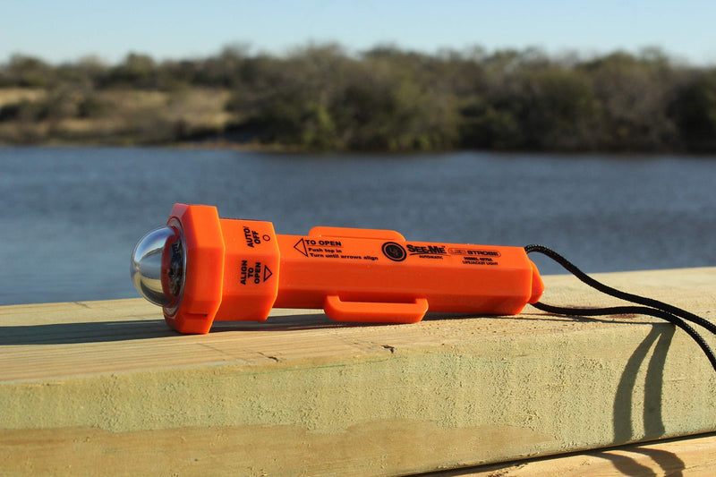 ust See-Me 2.0 Water Activated 45 Lumen Strobe LED Light for Emergency, Camping, Hiking and Outdoor Survival, Orange, One Size (20-4075A-08)
