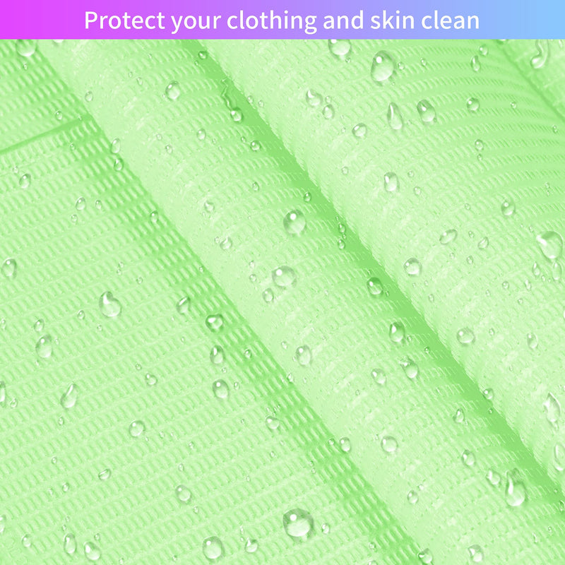 60 PCS Disposable Dental Bibs Waterproof Polyback Towel Tattoo Tray Covers, 3 Ply Dental Napkins Patient Bib Lap Cloths - Sturdy and Leakproof|13" x 18"|Green Green