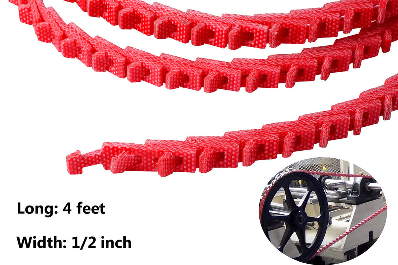 Power Twist V-Belt 1/2-Inch x 4 Feet A Type,Adjustable Link V - Belt Type A Perfect for Lathes, Drill Press, Table Saws and Other Woodworking Tools