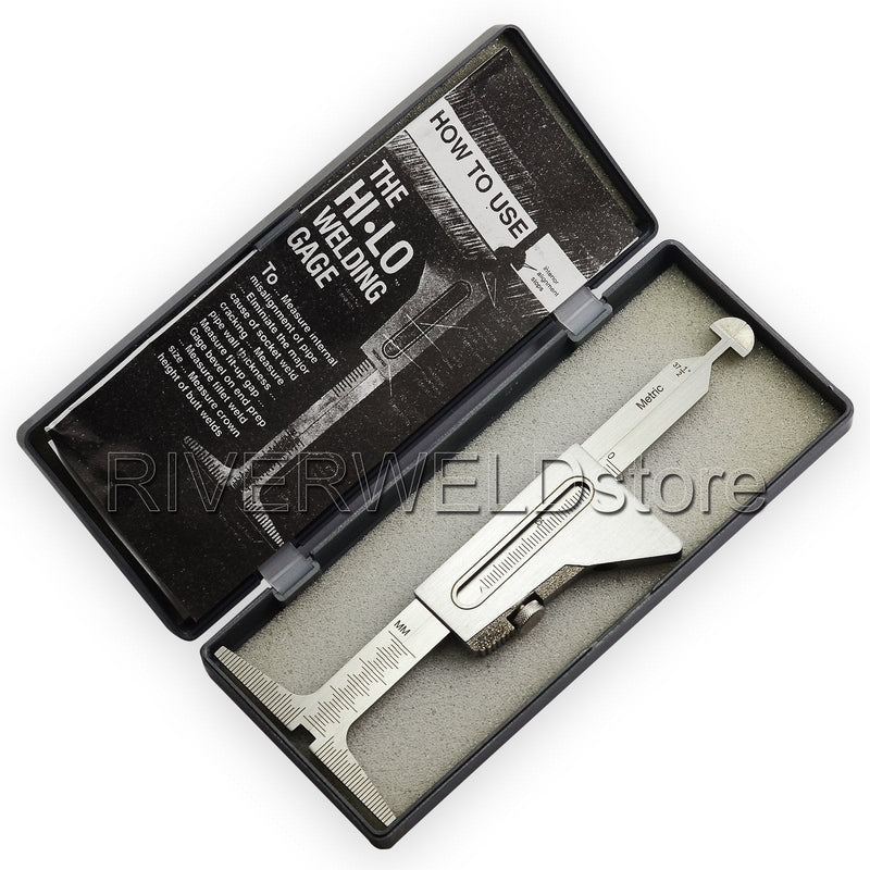 Hi Lo Welding Gauge Gage Stainless Steel Test Ulnar Welder Inspection Gauge Both Inch and Metric Inch & Metric