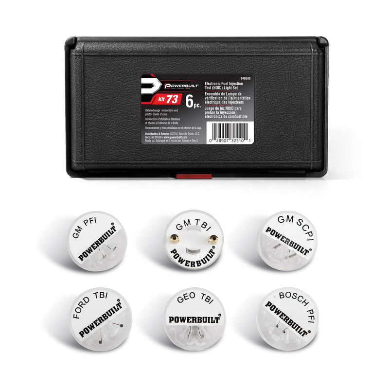 Powerbuilt 6 Piece Deluxe Noid Light Test Kit Kit 73 - 940580