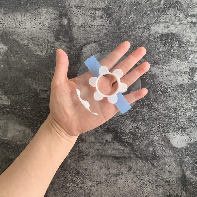 Waterproof Patches for Freestyle Libre,40+1 Pack Libre Covers,One Plastic Libre Sensor Cover and 40pcs Clear CGM Adhesive Patches with Hole (White Cover+Clear Patches) White Cover+clear Patches