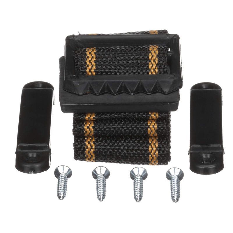 attwood 9013A3 Battery Box Hold-Down Strap Kit, Long Size, 54 Inches Long, Woven Polypropylene, with 2 Footman Clamps