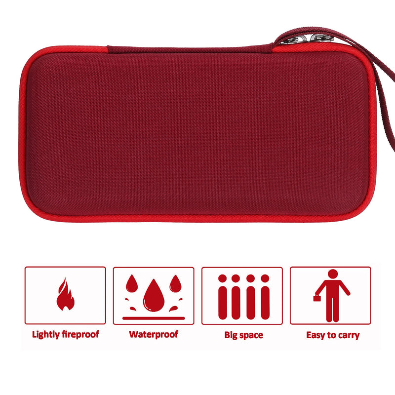 Khanka Hard Travel Case Replacement for Texas Instruments TI-83 Plus/TI-84 Plus/TI-84 Plus CE Color Graphing Calculator, Case Only (Radical Red)