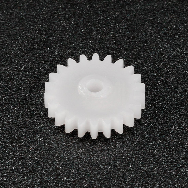 uxcell 50pcs Plastic Gears 22 Teeth Model 222A Reduction Gear Plastic Worm Gears for RC Car Robot Motor