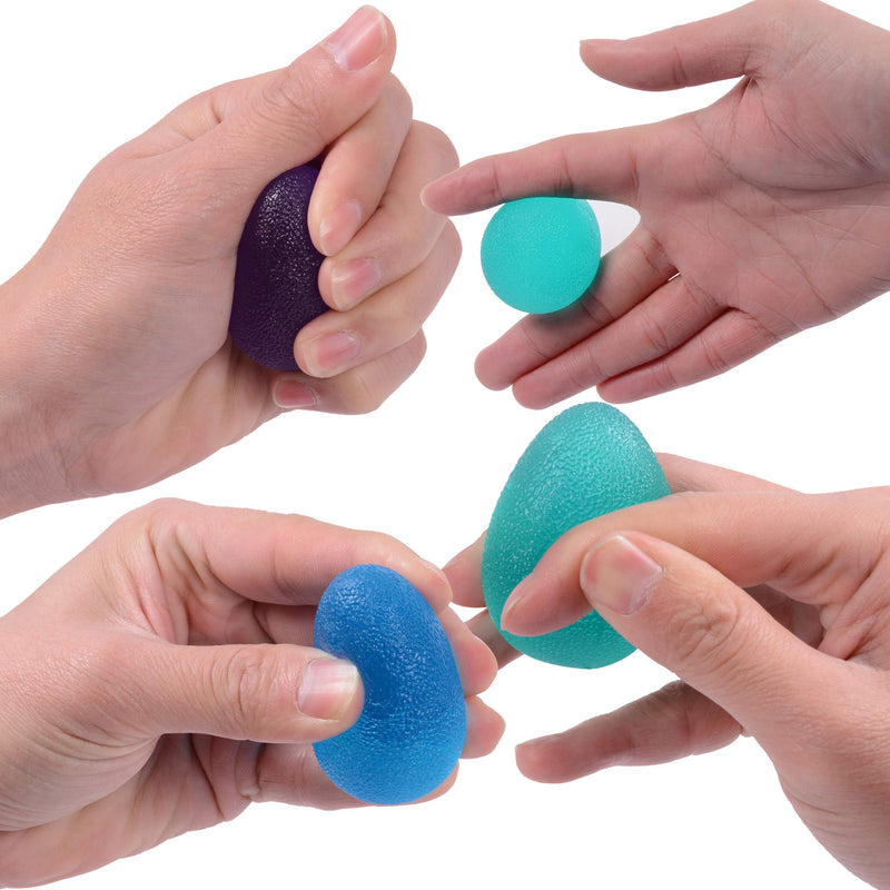 The Friendly Swede Stress Balls for Adults and Kids - Hand Grip Strength Trainer, Hand Therapy Squishy Ball, Set of 3 Finger Resistance Exercise Squeezer Extra Small