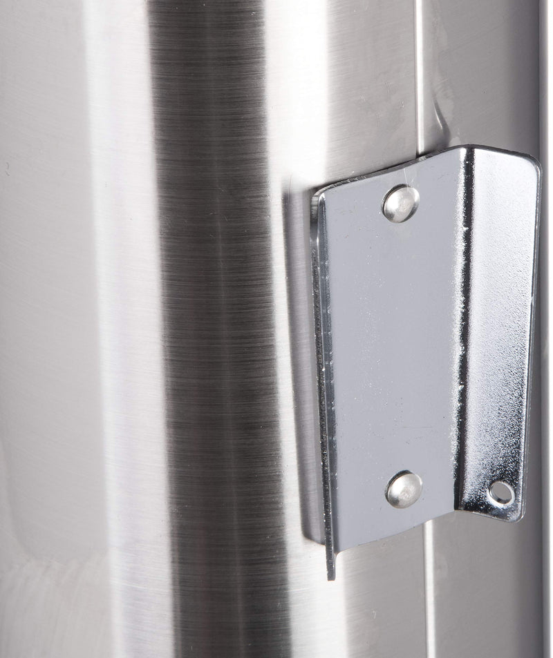 CARLISLE FOODSERVICE PRODUCTS San Jamar C4150SS Stainless Steel Small Water Cup Dispenser with Hinged Flip Cap, 16" Length
