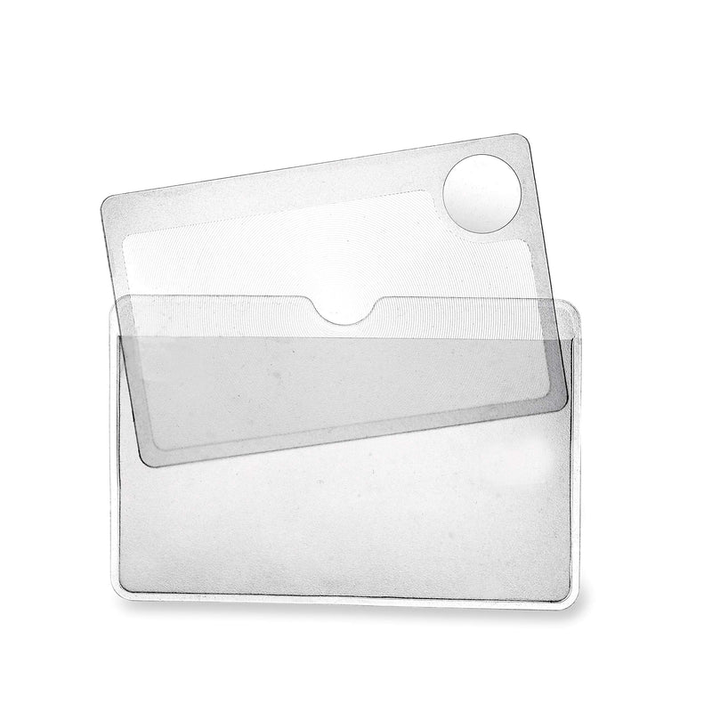 Carson Twin Pack 2.5x Power Credit Card Size Magnifiers with 6x Spot Lens (WM-01)