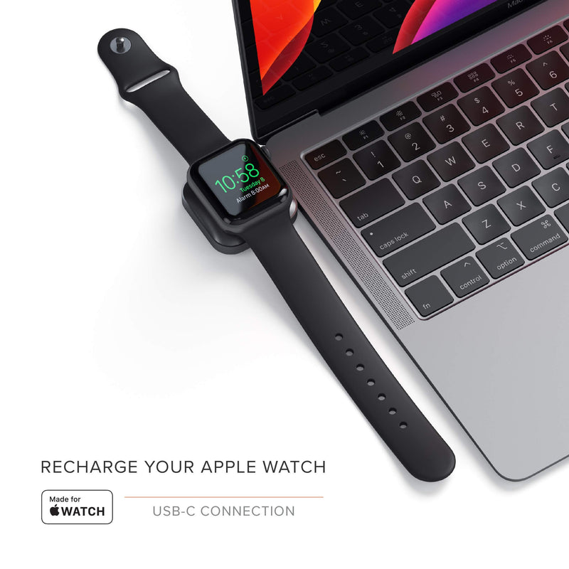 Satechi USB-C Magnetic Charging Dock [MFi-Certified] Portable Watch Charger - Compatible with Apple Watch Series 6/SE/5/4/3/2/1 (Cable Not Included)