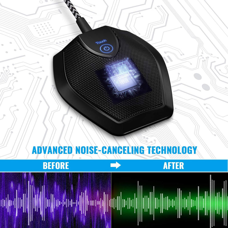 TONOR Conference USB Microphone, Omnidirectional Condenser PC Mic for Video Conference, Recording, Skype, Online Class, Court Reporter, Plug & Play Compatible with Mac OS X Windows PC Compute, G11