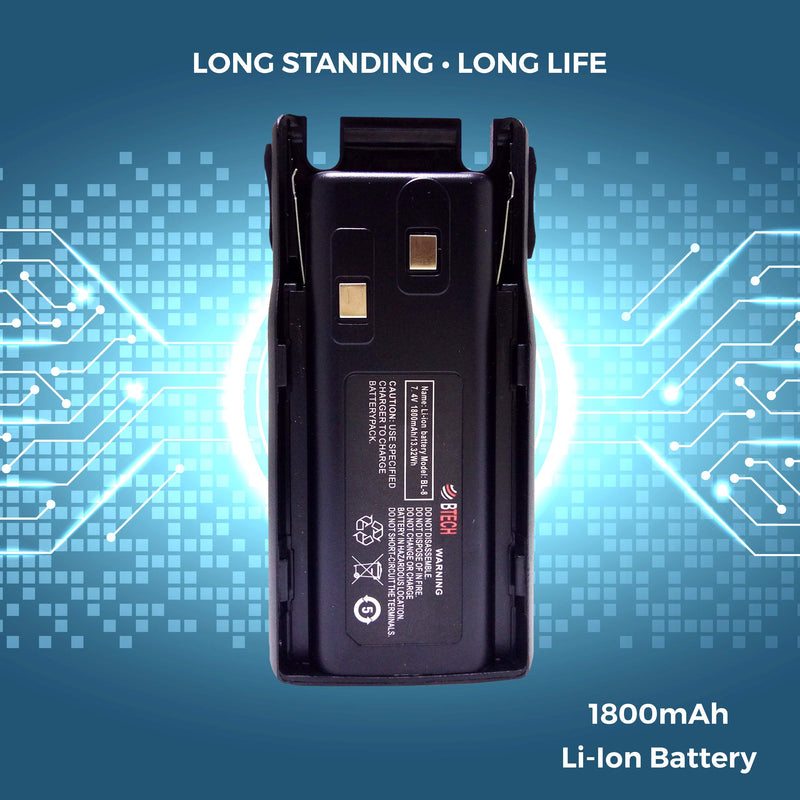 BTECH MURS-V1 MURS Two-Way Radio, License Free Two-Way Radio for Manufacturing, Retail, Personal, and Business