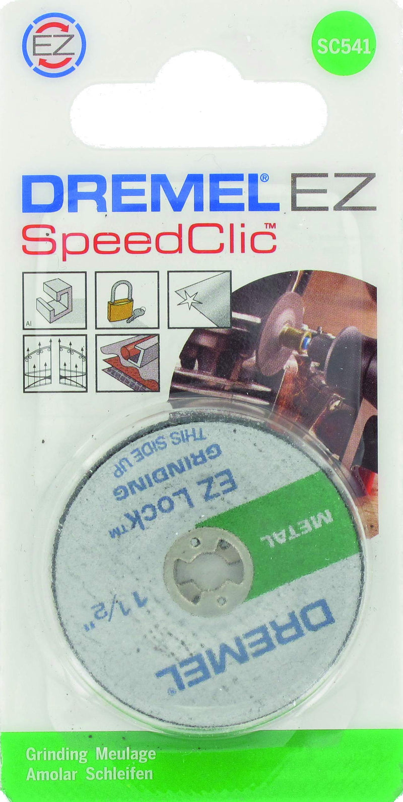Dremel SC541 EZ SpeedClic sanding disc - accessory set for multifunctional tool with 2 reinforced sanding discs for sanding metal, aluminum, steel and much more