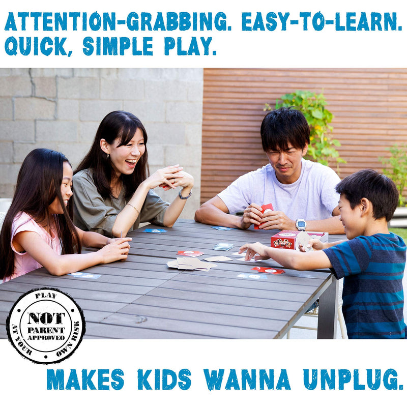 Not Parent Approved: A Fun Card Game and Gift for Kids 8-12, Tweens, Teens, Families and Mischief Makers â€“ The Original, Hilarious Family Party Game Original Game