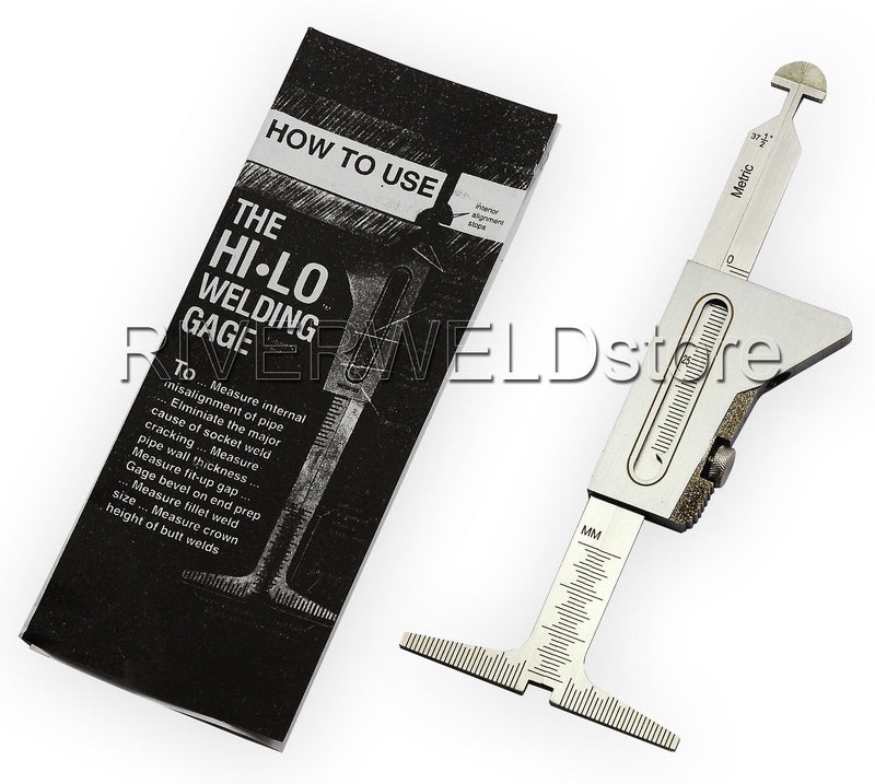 Hi Lo Welding Gauge Gage Stainless Steel Test Ulnar Welder Inspection Gauge Both Inch and Metric Inch & Metric