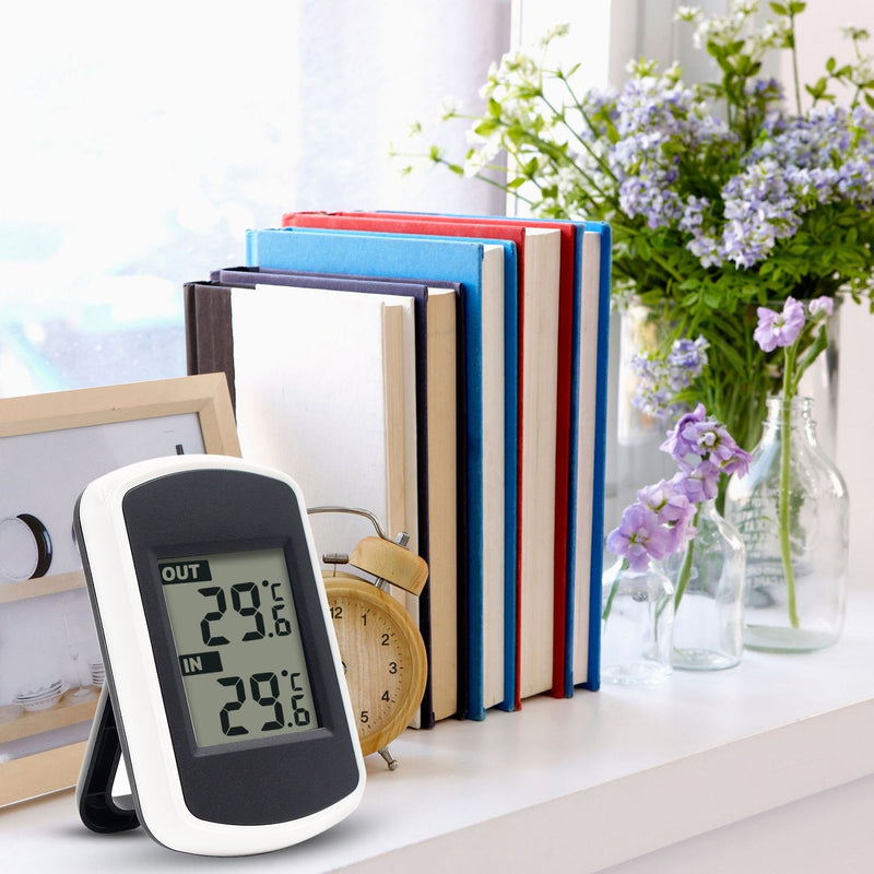Ulable Digital Wireless Thermometer for Indoor and Outdoor Temperature Measurement, LCD, Environmental Tester