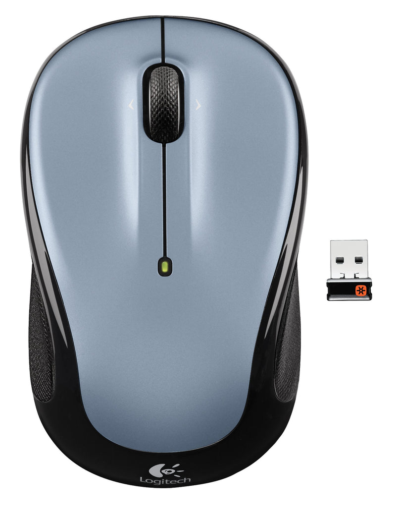 Logitech Wireless Mouse M325 with Designed-For-Web Scrolling - Light Silver Dark silver